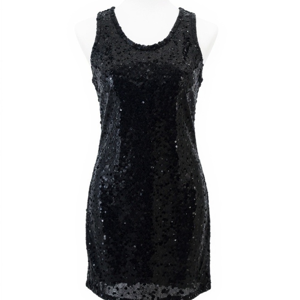 Elegant Black Sequin Midi Dress, Brand New with Tags! - Picture 2 of 9